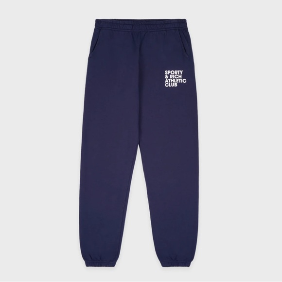 Sporty & Rich Pants - Sporty & Rich Sweatpants - Navy - Size XL - Unisex